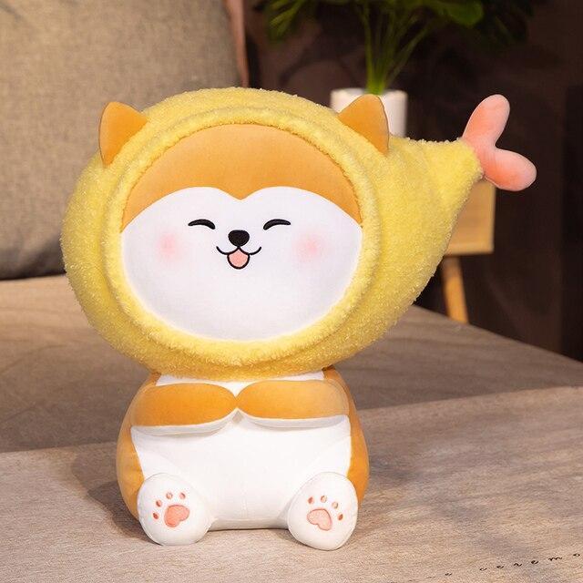 Lovely Animal Shiba Inu &Husky Plushie Toys Super Cute Dolls Stuffed Animal Pillow Nice Birthday Gift for Children