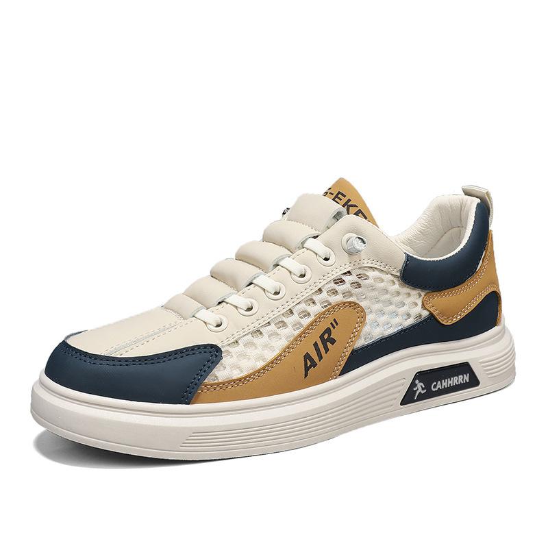 Summer breathable large mesh student casual sports shoes large size small whiteboard shoes 38