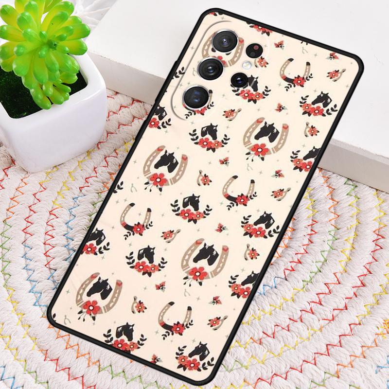 Horse animal painting Silicone Phone Case For Samsung Galaxy note 10 pro S26 S25 S24 S23 S22 S21 Plus S25Ultra Capa Cover