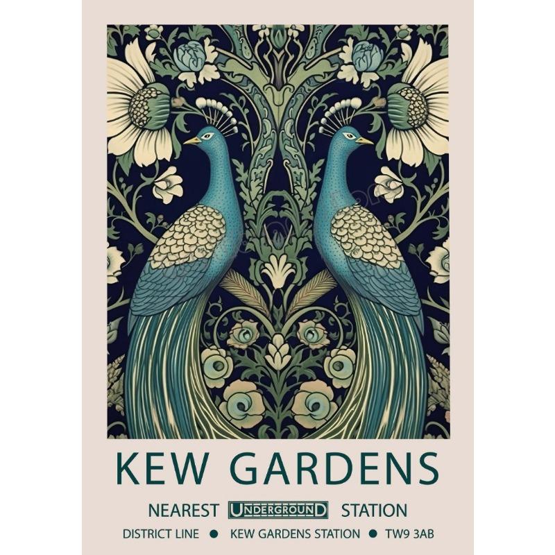 

Уильям Моррис Классическое произведение искусства Кью Гарденс Лондон Цветочный Природа Пейзаж Постер Холст Живопись Настенные картины Домашний декор 21cm×30cm NoFrame