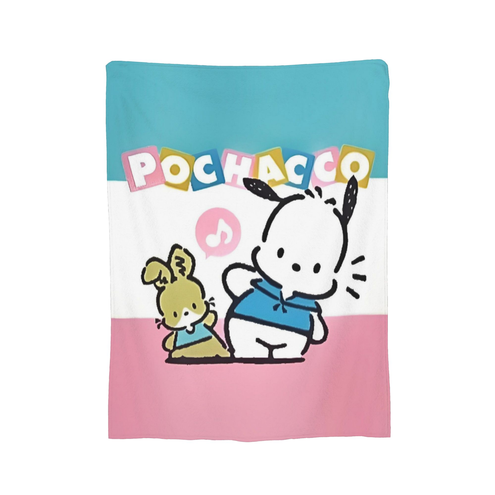 

Pochacco Cute Blue Flannel Blanket Cartoon Dog Awesome Throw Blanket for Bed Sofa Couch 125*100cm Bedspreads, 75x90cm