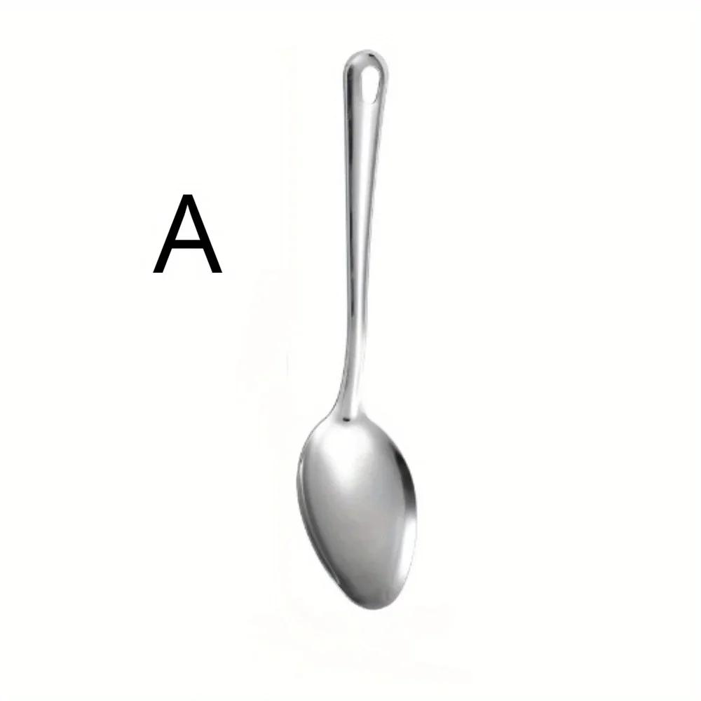 1PC Stainless Steel Perforated Spoon Strainer Skimmer Kitchen Colander Food Scoop Filter Spoon