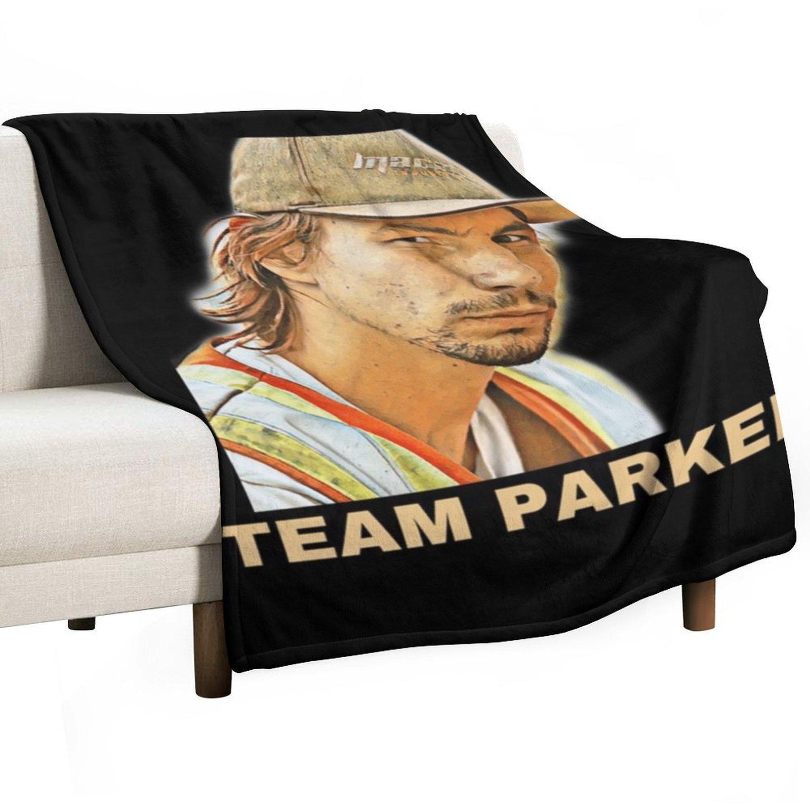 

Team Parker Gold Rush Tri-blend Throw Blanket Personalized Gift for sofa Warm Decorative Sofa Blankets 30x40in