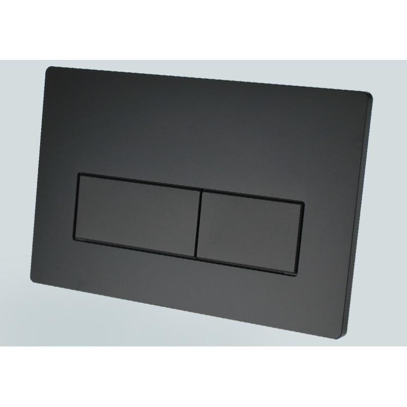 Black Dual Flushing Actuator Toilet Push Buttons Concealed Wall-mount Tanks Flush Pannels Replacement Part for Sigma Bathroom