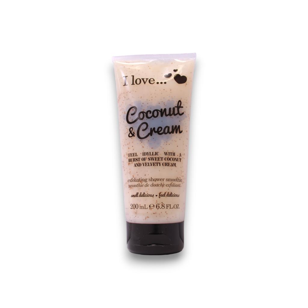 I Love, Coconut & Cream, Exfoliating, Shower Gel, 200 ml