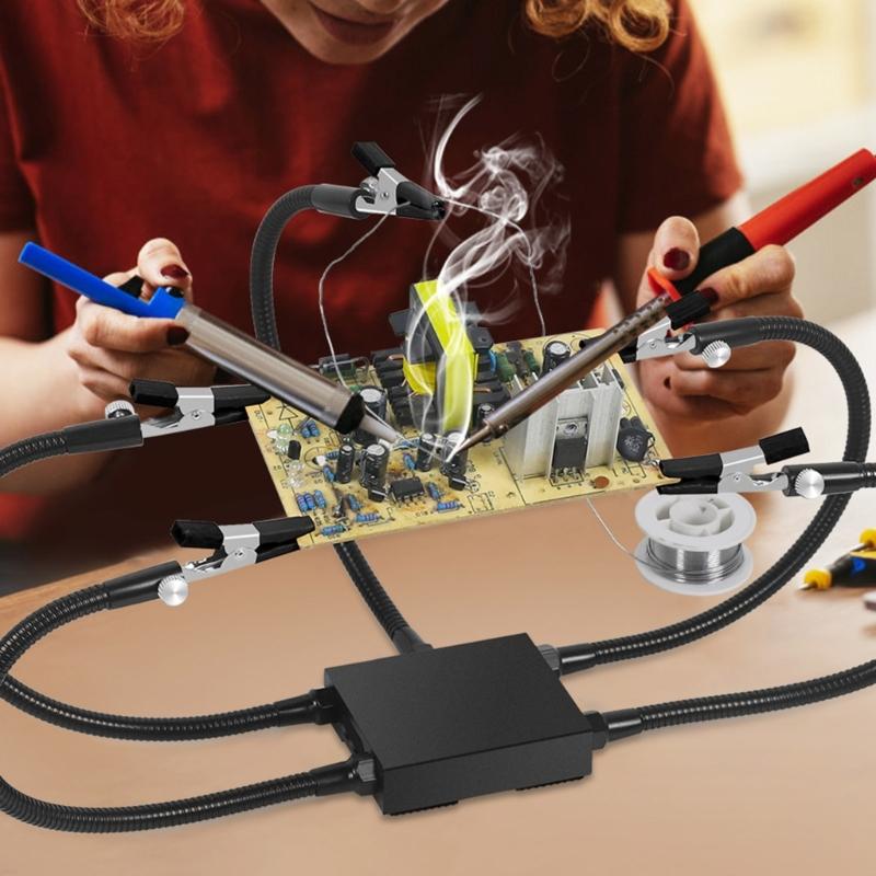 Soldering Third Hand Soldering Helping Hands Tool Flexible Metal Arm for Electronics Repair Jewelry Assembly Projects