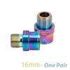 Bike Bicycle Pedal Extender 16mm/20mm for  9/16 In Threaded Pedals Chrome-Molybdenum Steel