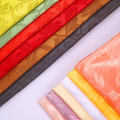 Colored Ding, Shiny Lotus Jacquard Cloth, Ancient Style Hanfu, Dark Pattern Silk, Satin Toy Doll Clothes, Jacquard Fabric
