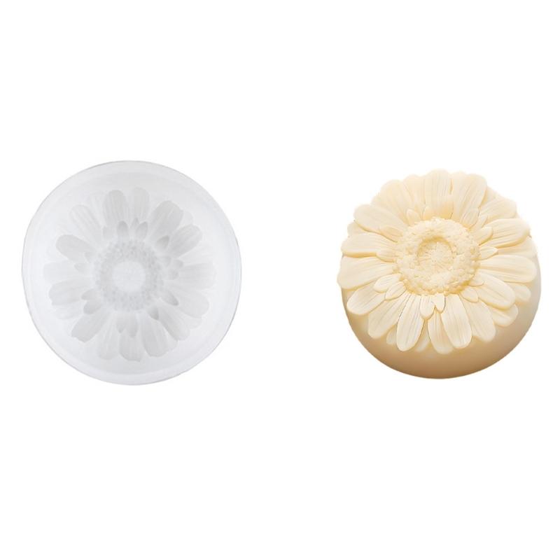 Food Grade Silicon Sunflower/Leaf Mold with High Temperature Resistance for Baking Candy and Cake Decorations