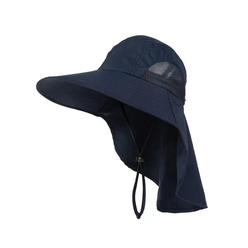 WTEMPO Waterproof Windproof Summer Bucket Hats Wide Brim UV Protection Outdoor Fishing Riding Sunscreen Neck Protection Hats