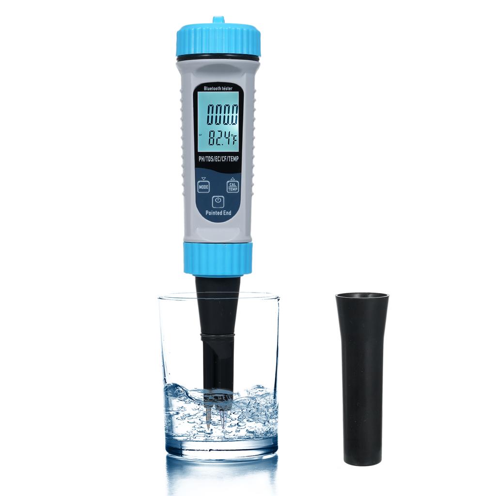 5-in-1 pH Meter with BT High Accuracy Measurement of pHTDSECCFTemp Water Testing Kit for Home