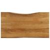 VidaXL Tabletop 120x60x2.5 Cm Live Edge Solid Mango Wood 370768
