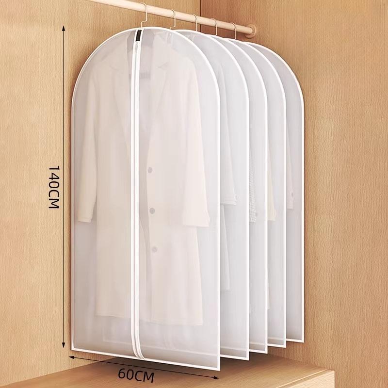 1-20pcs Hanging Dustproof Garment Cover Washable Clothes Bag for Wedding Dress Suit Coat Closet Wardrobe Clothing Storage