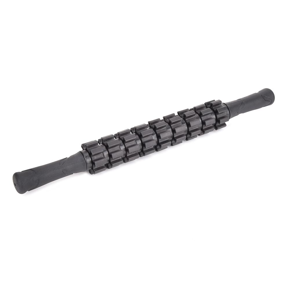 9 Gear Sports Massage Roller Stick Yoga Fitness Muscle Relax Workout Exercise Equipment Black