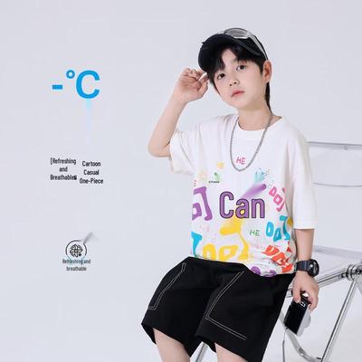 Fashion Boys' Cotton Short Sleeve T-Shirt