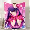 Character Ai Hoshino Throw Kid-Friendly Flannel Throw Blanket Soft Warm Anti-Static Washable All Season