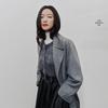 Women's Korean Style Mid-length Wool Blend Coat