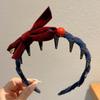 Non-slip Bow Headband U-shaped Tooth Comb Hair Hoop  New Year Hair Styling Accessories