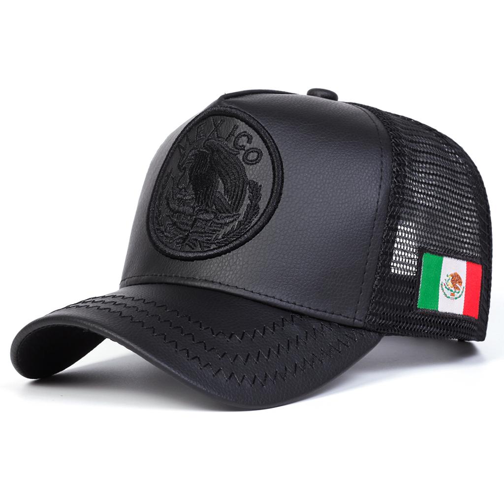 Men Mexican Eagle Embroidered Baseball Cap Mesh Hat Outdoor Adjustable Sunscreen Leisure Hat Spring Autumn Travel Tourism Beach Vacation