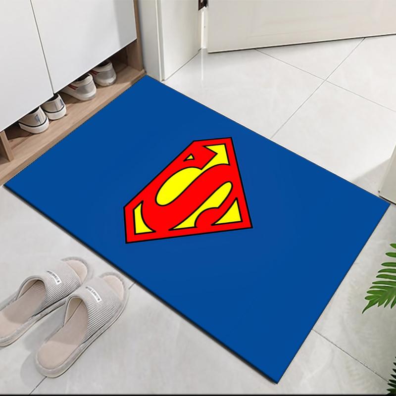 SUPERMAN Printed Carpetrugfor Office Chair Living Room Bedroom Kitchen Room Decor Gifts