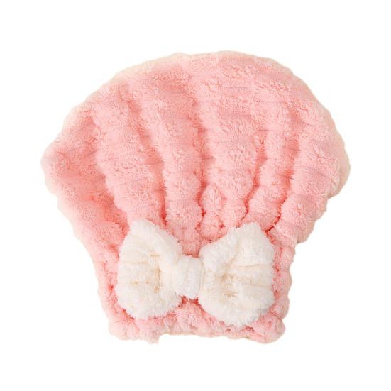 Czepek do suszenia włosów Chłonny ręcznik do włosów z kokardą Kontrola puszenia Szybkoschnący turban do owijania mokrych włosów dla kobiet Kąpiel Prysznic Spa