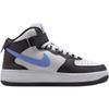 Nike Air Force 1 Slip Resistant Abrasion Resistant Mid top Kids' Skateboarding Shoes Black White Blue Unisex Sneakers FN1193-600