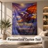 Tapestry Custom Name Text, Wall Hanging Tapestry Home Room DecorWorld of Warcraft