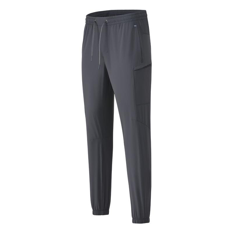 

Мужские быстросохнущие дышащие спортивные брюки - Универсальные удобные брюки для улицы и фитнеса для бега Medium серый/древесный уголь