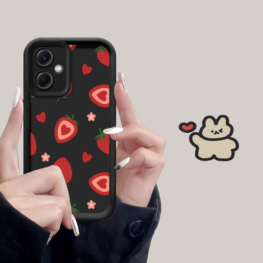 Phone Cover Case for Xiaomi Poco F8 X3 NFC C61 X3 Pro C51 C50 Cartoon Cherry Pattern