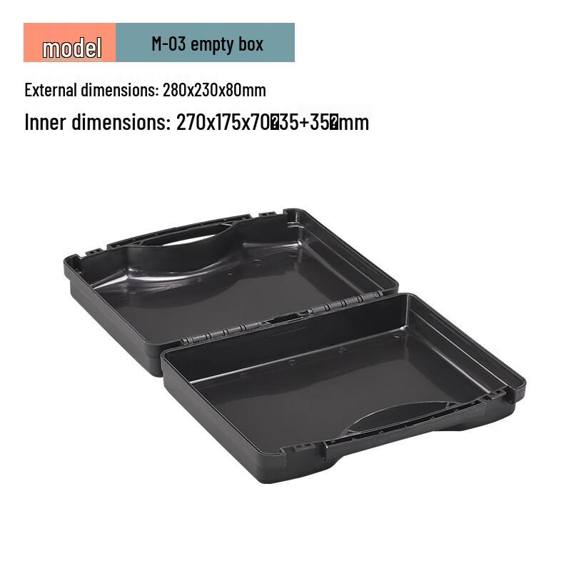 Mu Shan Multi-purpose PP Plastic Portable Toolbox