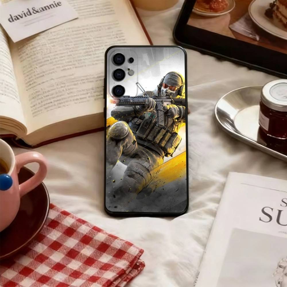 Military game Soldier Phone Case For Samsung S25,S24,S21,S22,S23,S30,Ultra,S20,Plus,Fe,Lite,Note,10,Soft Black Cover