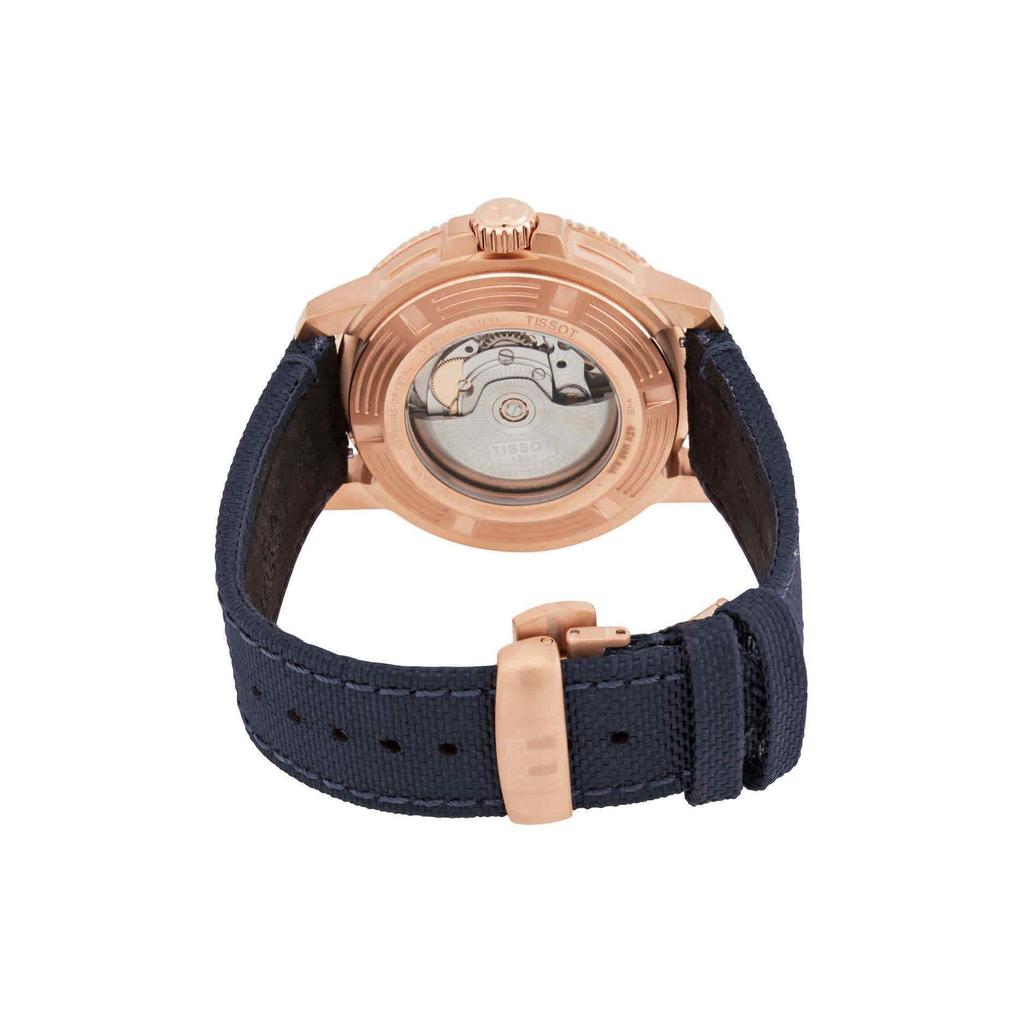 Tissot 1000 Automatické Mechanické Hodinky pro Muže Hodinky 43mm Modrý Ciferník Pouzdro z Nerezové Oceli Látkový Řemínek T120.407.37.041.00