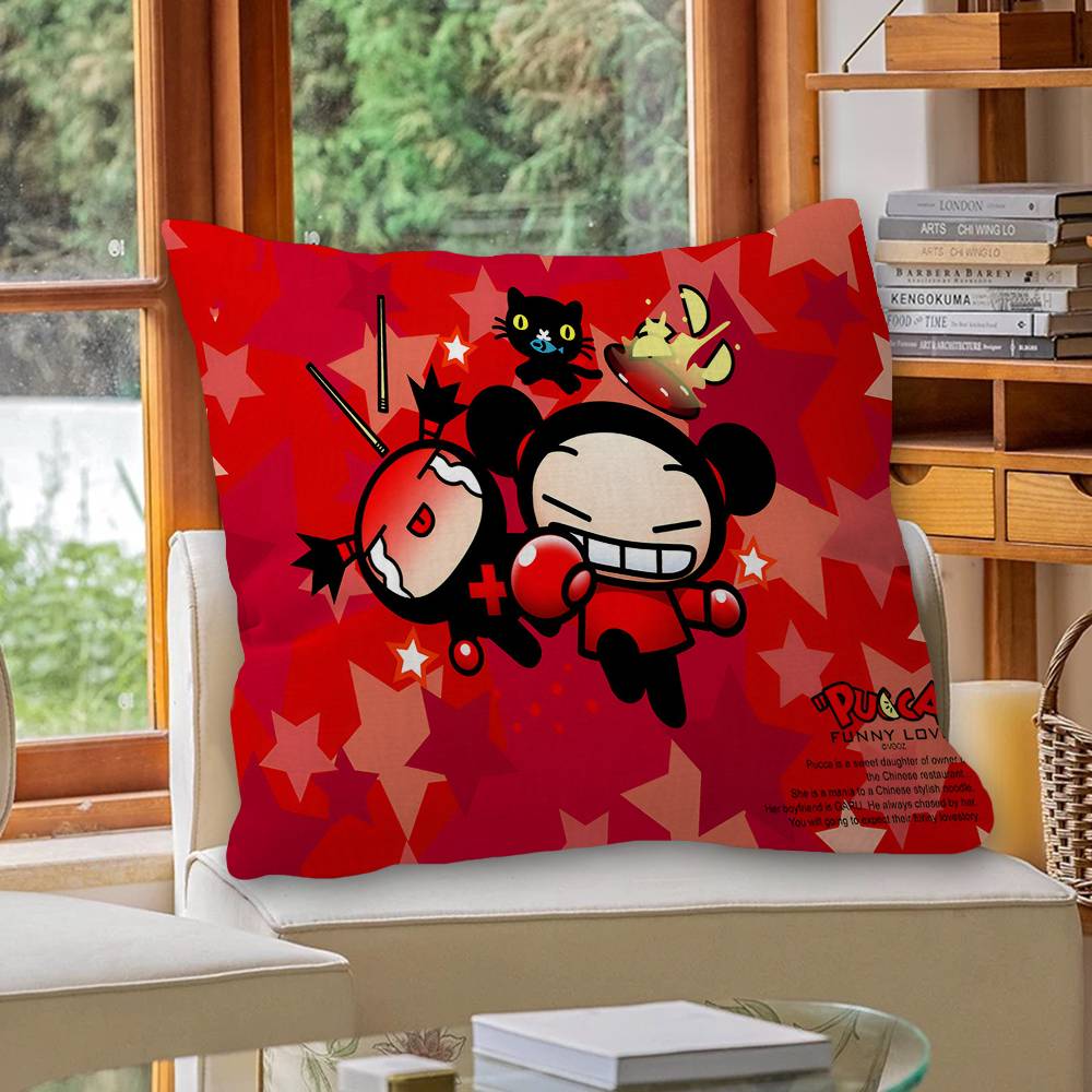Mała poszewka na poduszkę P-Pucca z kreskówką Poszewka na poduszkę Tapicerka Sofa Poduszka dekoracyjna do domu Poszewka na poduszkę