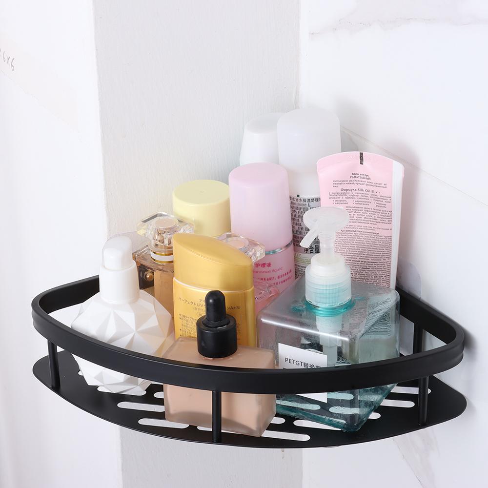 Aluminum Shower Storage Rack Holder No Drill Corner Shower Shelf Durable Bathroom Shelves  Kitchen