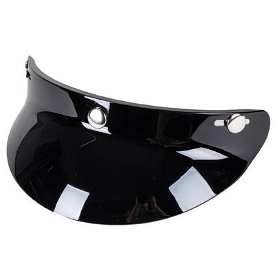 Motorcycle Helmet Visor Shield 3-Button Retro Sun Shade