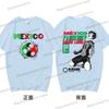 Anime Blue Lock T-shirt Harajuku Yoichi Isagi Fans Gifts Shirt Cotton Fashion Soccer Lover Tees Blue Lock Go Mexico Trend Tshirt