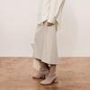Less 2024 Autumn A-Line Slit Midi Skirt