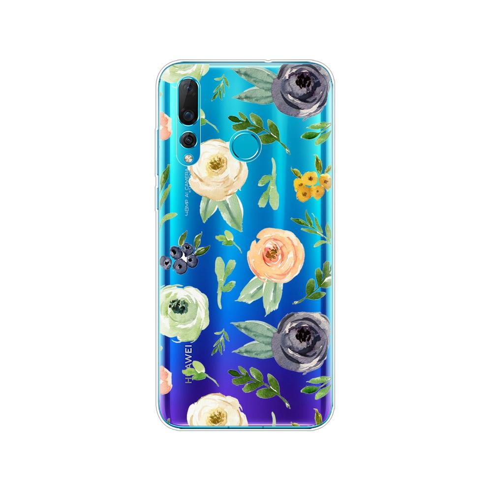 Mobile Silicon Phone Bag Case For Huawei Nova 4 4e Case Soft TPU Back Phone Cover For Nova4 nova4E Cover Protective Back Cover