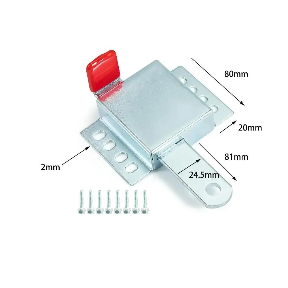 Essential Galvanized Steel Garage Door Locks Thicken Heavy Duty Slide Latch Anti-Theft Door Locking Kit Garage Doors