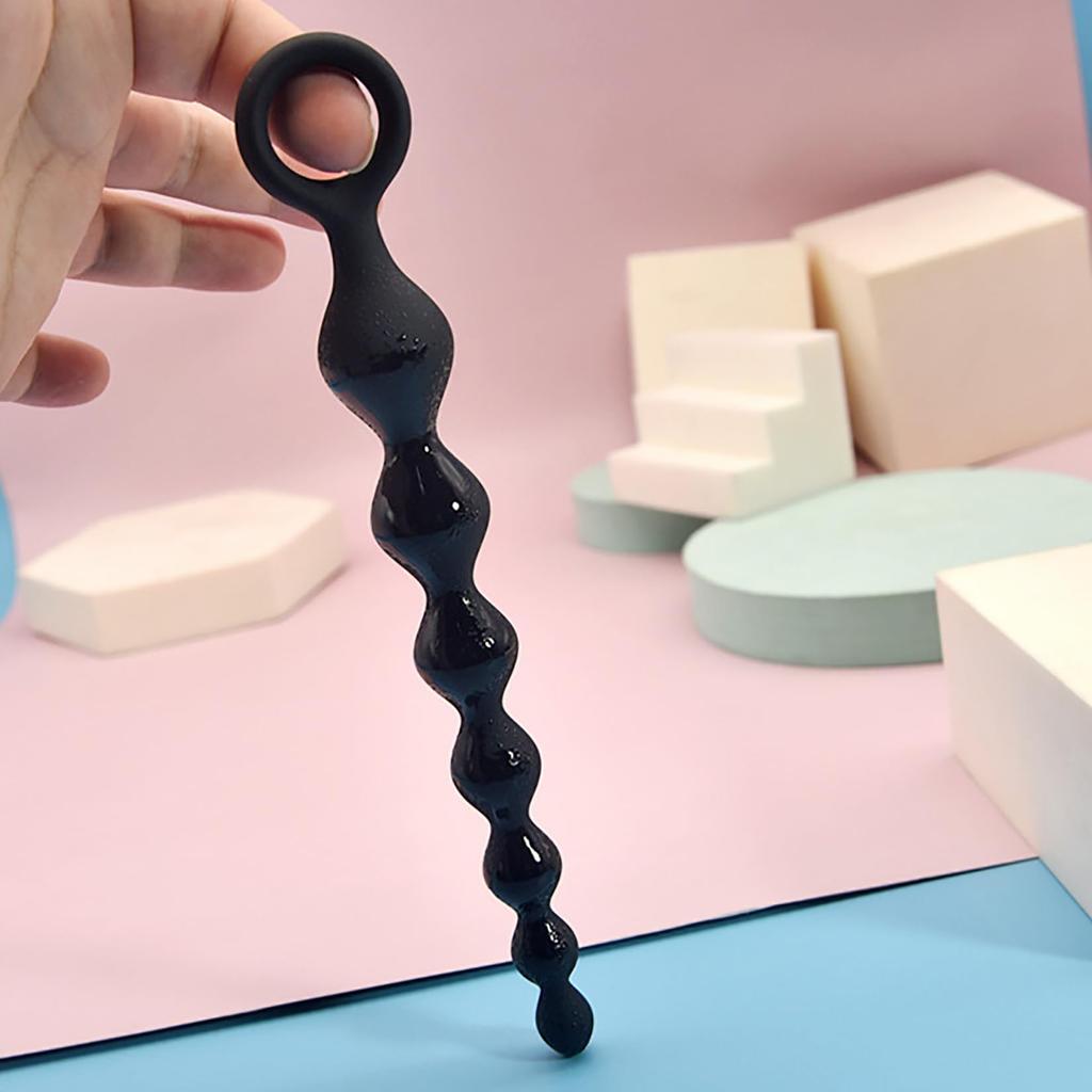 Yemax Anal Plug Silicone Anal Dildo for Beginners Thin Anal Beads Style for Men Adult Toys Adult Goods for Women Anal Goods Anal Expansion Anal