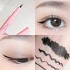 Ultra-fin flytande eyelinerpenna, långvarig, lätt att färga, kladdar inte lätt, nybörjarmakeup eyelinerpenna, två färger att välja mellan
