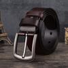 Men'S Leather Belt Retro Cowhide Belt Casual With Jeans Belt