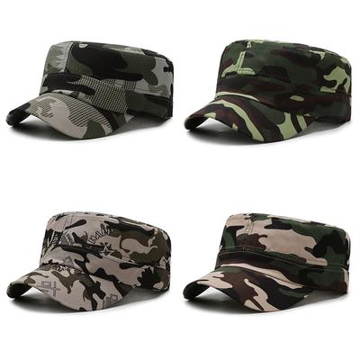 Camouflage Baseball Cap Hat Men Women Tactical Flat Cap Hat Outdoor Sports