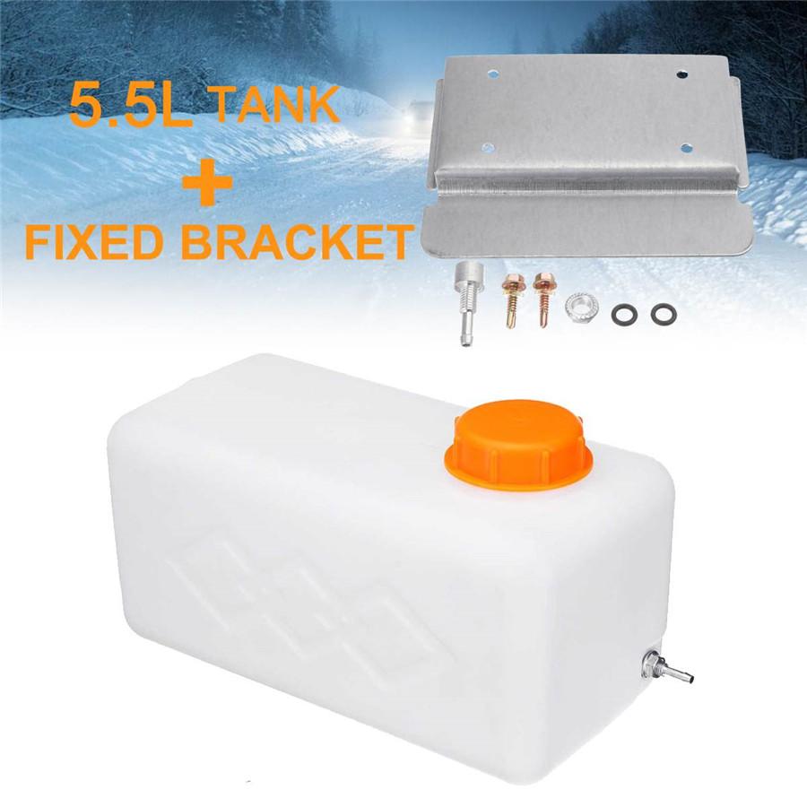 5.5L Plastic Fuel Oil Gasoline Tank+Screw Bracket For Car SUV Air Heater Diesel