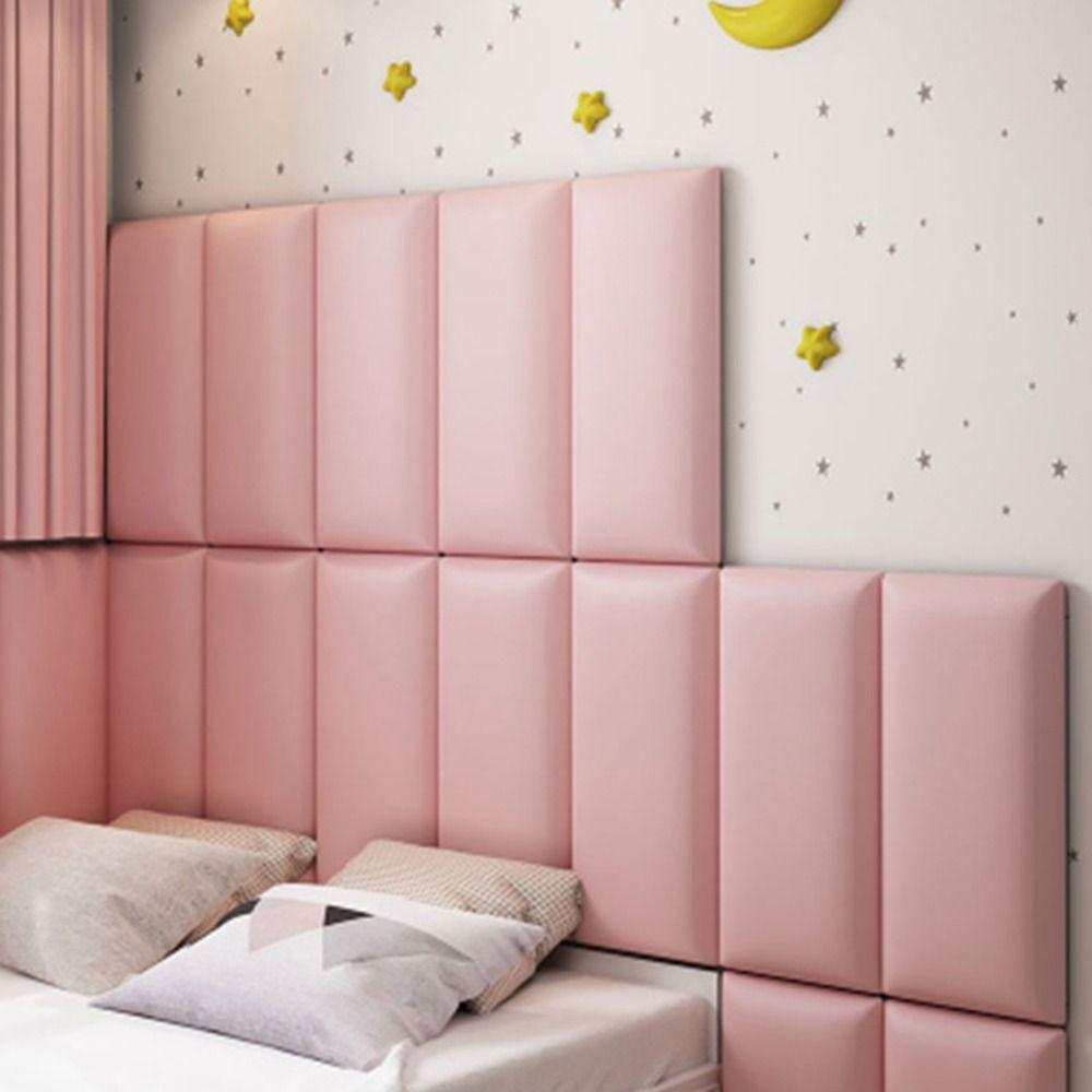 Tatami 3D Wall Stickers Anti-collision Waterproof Headboard Bed Soft Bag Soft Protection Rectangular Background Wall Pad