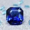 Natural Blue Ceylon Sapphire 10ct Square Cut Flawless Certified Loose Gemstone