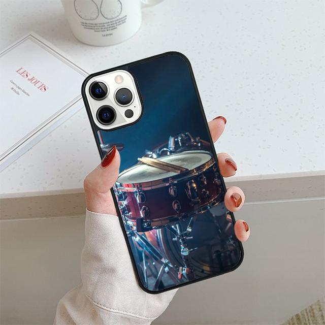 Drummer Playing Drums Phone Case For iPhone 17 Air 13 12 14 15 16  Cover For Apple 14 15 16 Pro Max Plus Coque