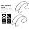 40pcs Chicken Cage Door Hooks Detachable Breeding Supplies Bird Cages Wire Hooks Stylish Creative Home Storage Tools