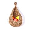 Wall-Mounted Cotton Rope Fruit & Vegetable Basket with Bird's Nest Design