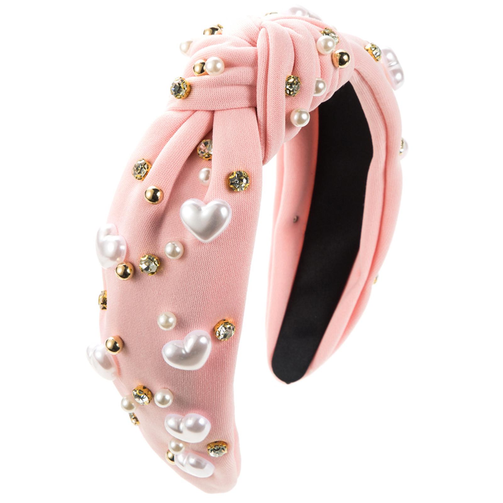 Introducing Our Valentine s Day Trendy Heart & Pearl Wide-Brimmed Headband